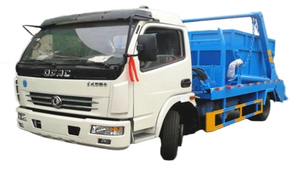 Durable Dongfeng Tianjing Swing Arm Type Garbage Truck Solution Truck