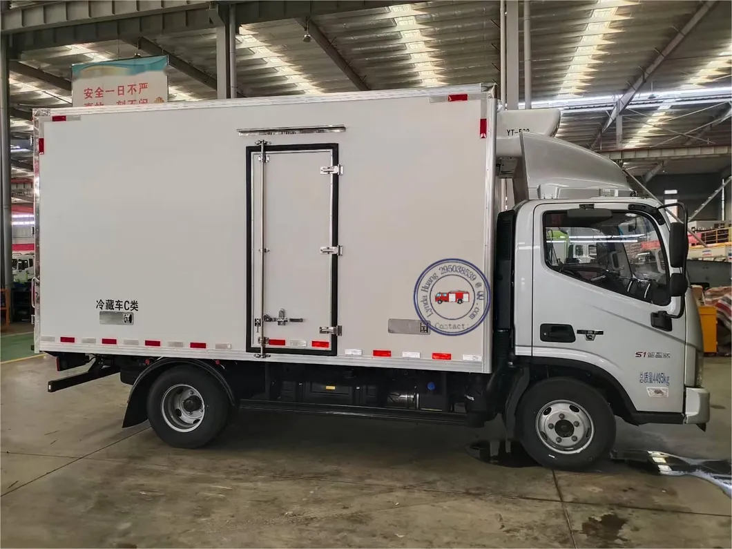 Foton Aumark 4&times; 2 Refrigerated Truck with Cooling Box for Fresh Food Transportation