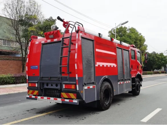 Affordable 5 Ton Left Hand Drive Water Foam Fire Truck