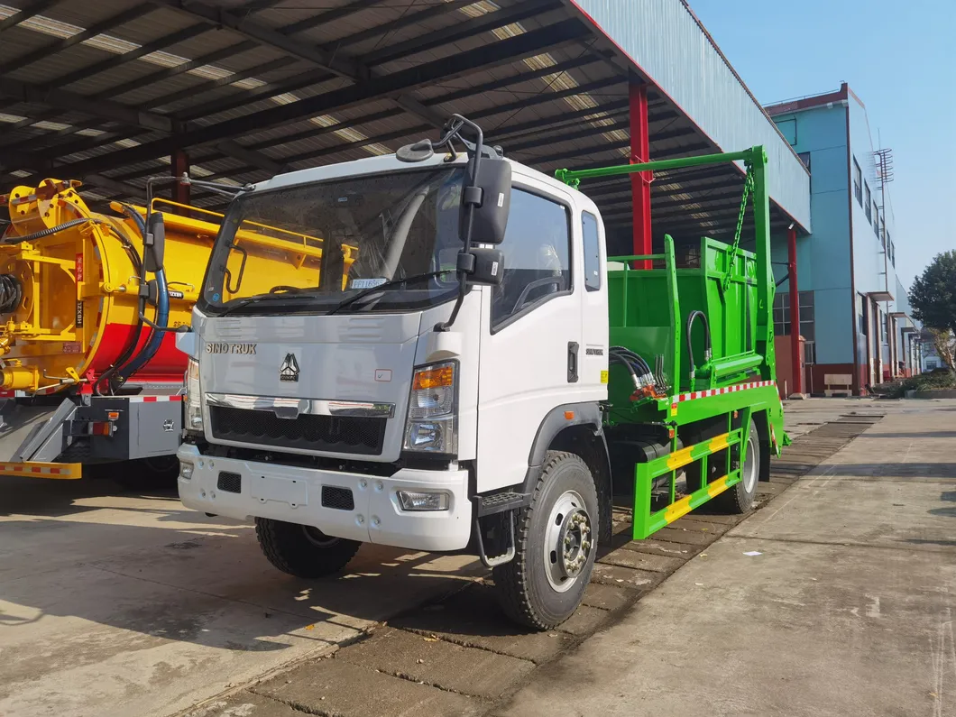 Eco-Friendly Electric Garbage Compactor with Swing Arm Collection System