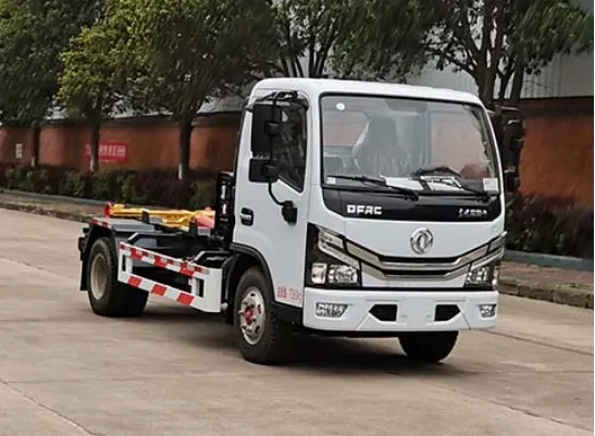 Detachable Body Garbage Truck with Hook Arm Lifting System