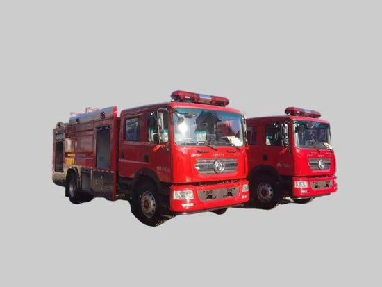 Dongfeng Double Row Fire Fighting Truck with Aluminum Alloy Water Tank