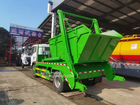 Cheap Price HOWO Rear Loader Garbage Truck with Swing Arm Collection System