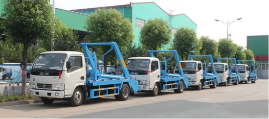 Dongfeng Durable 5cbm Garbage Collection Truck Swing Arm Type