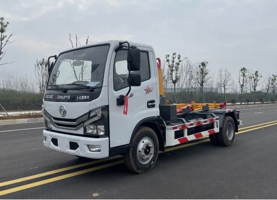 Efficient Waste Garbage Vehicle with Heavy-Duty Roll-off Skip Functionality