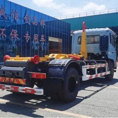 Efficient Hook Lift Skip Loader Garbage Truck Hydraulic Hook Arm Waste Collection Vehicle