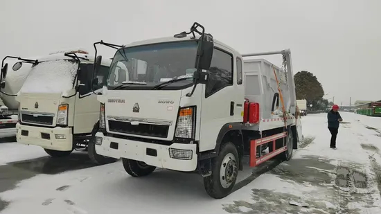 Multi-Functional Garbage Compactor Truck with Efficient Swing Arm System