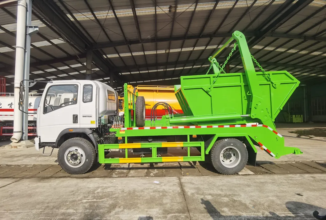 Dongfeng 4X2 Swing Arm Garbage Collection Skip Loader Waste Garbage Truck