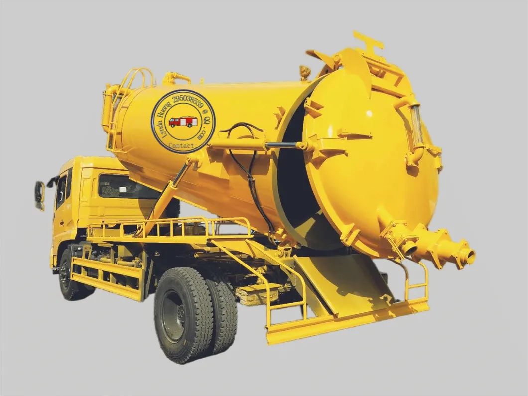 Sewer Cleaning Sludge Tank Fecal Waste Water Suction Sewage Vacuum Truck