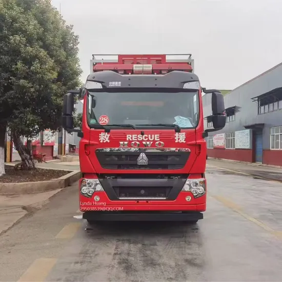 Heavy-Duty Fire Truck HOWO Camping Vehicle for Field Operation Support Services