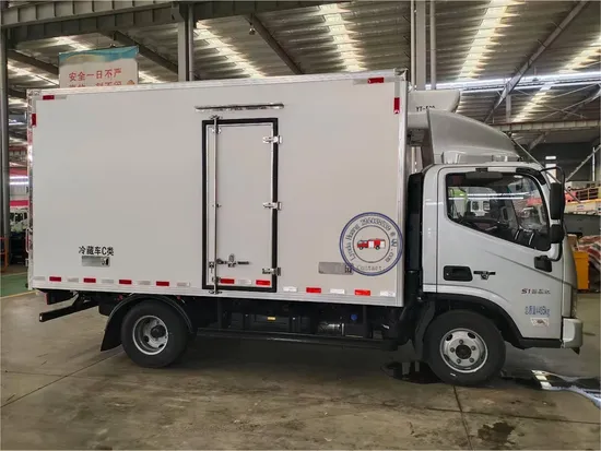 Foton Aumark 4× 2 Refrigerated Truck with Cooling Box for Fresh Food Transportation