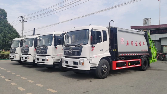 High Performance Dongfeng 13-15cbm Garbage Compactor with Zhongjie Design