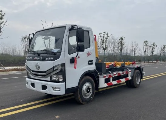Versatile Heavy-Duty Garbage Vehicle with Robust Roll-off Skip Features