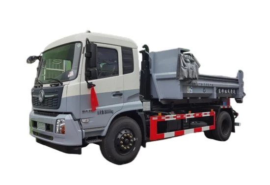 Efficient Roll-off Skip Garbage Vehicle with Durable Hook Lift System