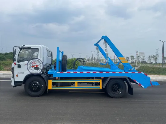 Efficient Dongfeng Skip Loader Garbage Truck Collection Swing Arm Waste Truck
