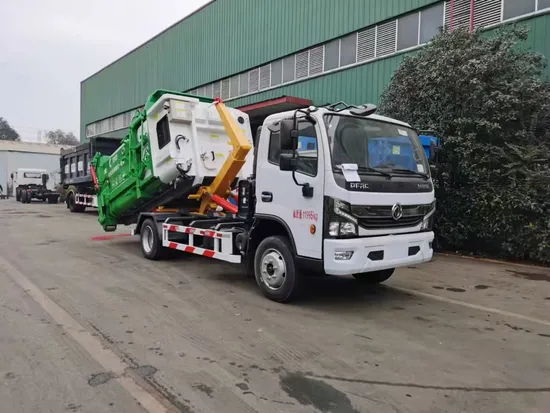 Versatile Roll-off Garbage Vehicle with Robust Dongfeng Chassis 5000L