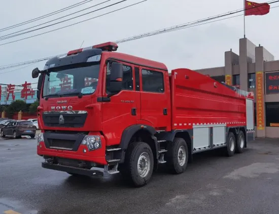 Sinotruk HOWO 8X4 Heavy Duty Water Foam Powder Combined Fire Fighting Truck