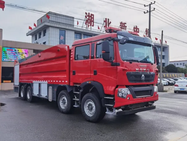 Sinotruk HOWO 8X4 Heavy Duty Water Foam Powder Combined Fire Fighting Truck