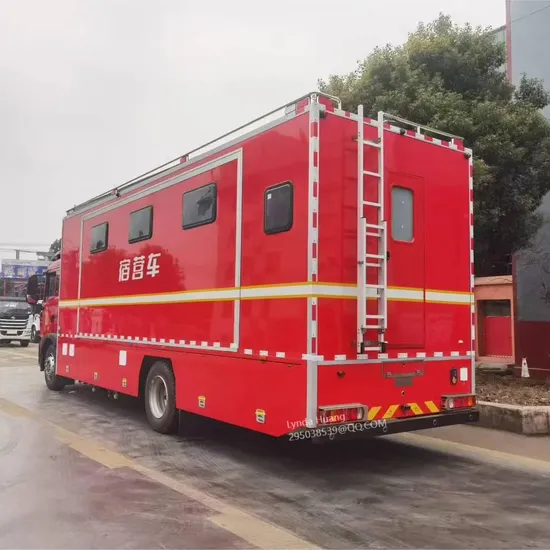 Heavy-Duty Fire Truck HOWO Camping Vehicle for Field Operation Support Services