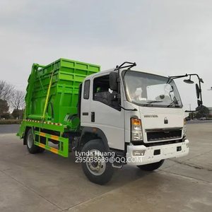 Dongfeng HOWO Multi-Functional Skip Loader Swing Arm Garbage Truck with Reliable Hydraulic System