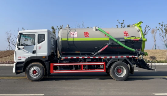 Powerful Fecal Suction Sewage Truck for High Pressure Jetting Tasks