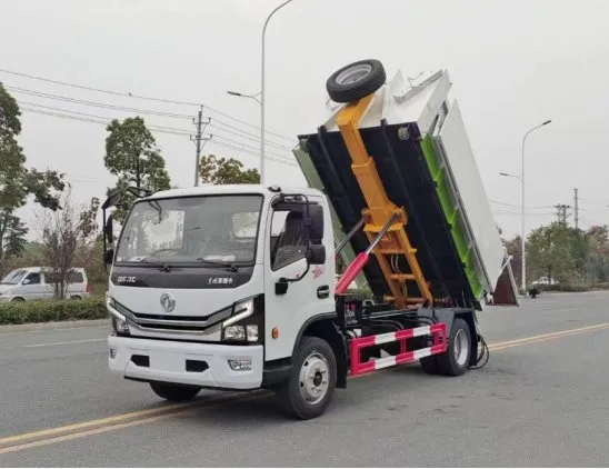 Pollution-Free Iron Hook Arm Detachable Garbage Transfer Truck