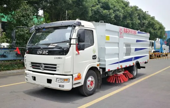 4*2 Road Sweeper Washer Dust Vacuum Truck Manufactured by Dedicated Producer