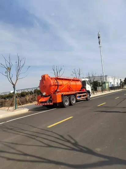 Heavy-Duty Sewage Suction Truck 6X4 Euro2 with 13cbm Capacity