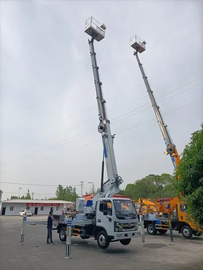 Efficient Heavy-Duty Aerial Platform Truck Featuring Isuzuu 16m Aerial Lift