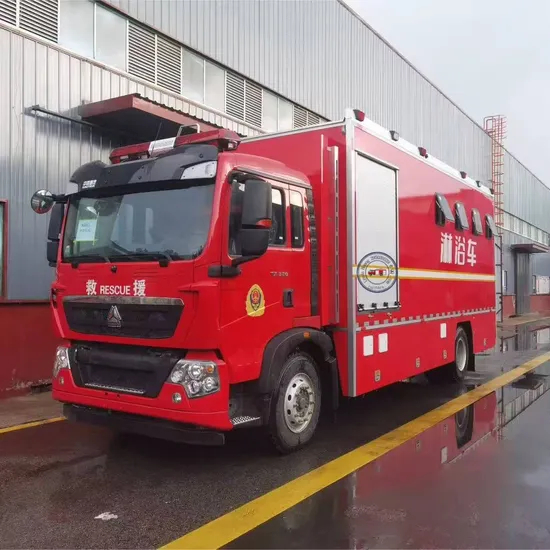 Heavy-Duty Truck HOWO Shower Vehicle for Field Operation Support Services for Sale