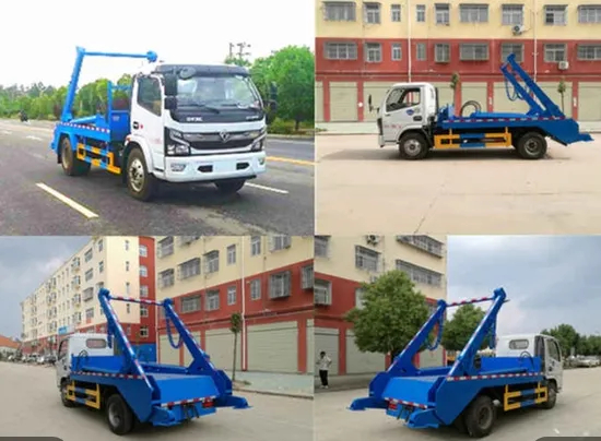 Dongfeng HOWO FAW 4X2 Garbage Truck Swing Arm Diesel Skip Loader Truck