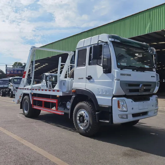 HOWO Advanced Garbage Collector Hydraulic Swing Arm Garbage Truck Skip Loader Garbage Truck