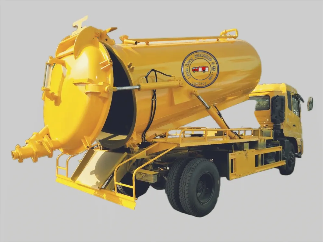 Sewer Cleaning Sludge Tank Fecal Waste Water Suction Sewage Vacuum Truck