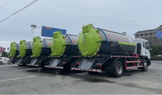 Powerful Fecal Suction Sewage Truck for High Pressure Jetting Tasks