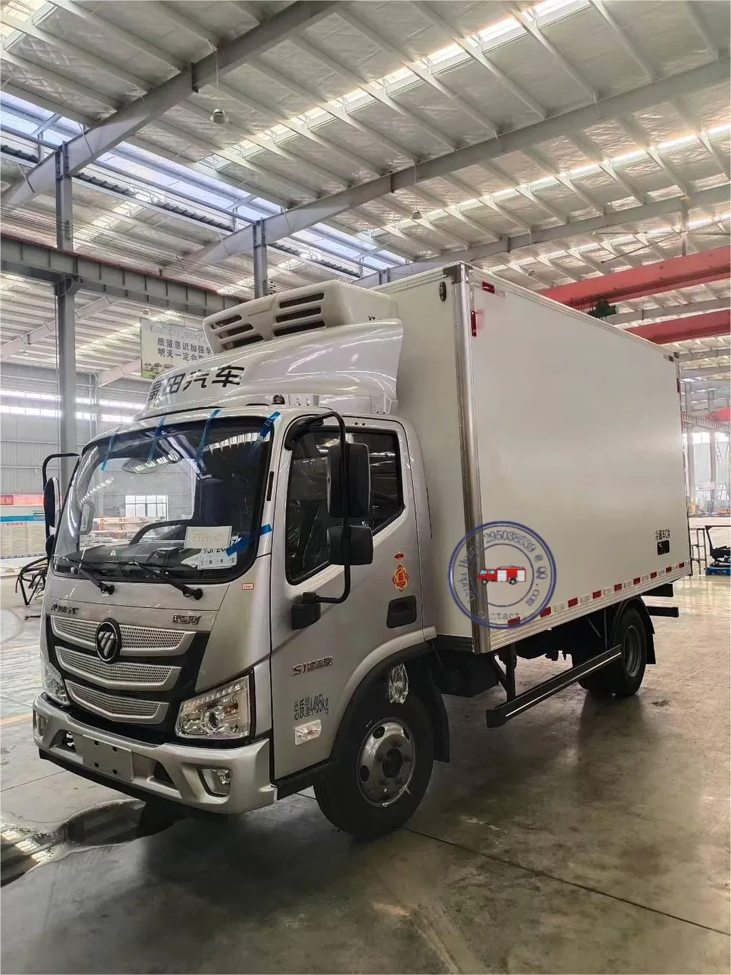 Foton Aumark 4&times; 2 Refrigerated Truck with Cooling Box for Fresh Food Transportation