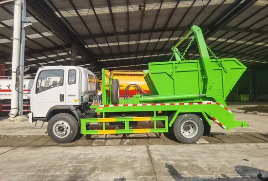 Dongfeng 4X2 Swing Arm Garbage Collection Skip Loader Waste Garbage Truck