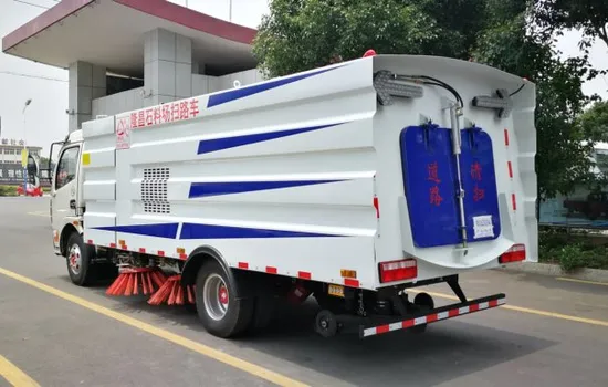 4*2 Road Sweeper Washer Dust Vacuum Truck Manufactured by Dedicated Producer