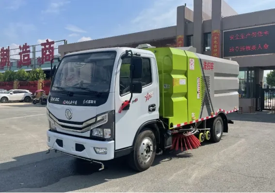 Road Sweeper Truck for Factory Parks with Core Motor Pump Engine