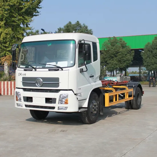 Efficient Hook Lift Skip Loader Garbage Truck Hydraulic Hook Arm Waste Collection Vehicle